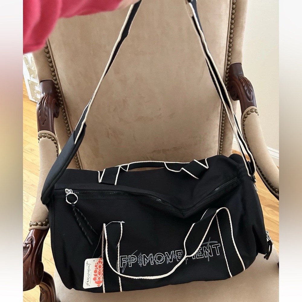 Free People Movement Good Sport Travel Workout Black Bag NWT